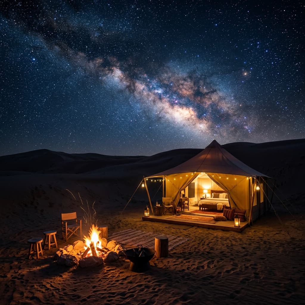 Overnight Desert Camping in Dubai: Sleep Under a Million Stars