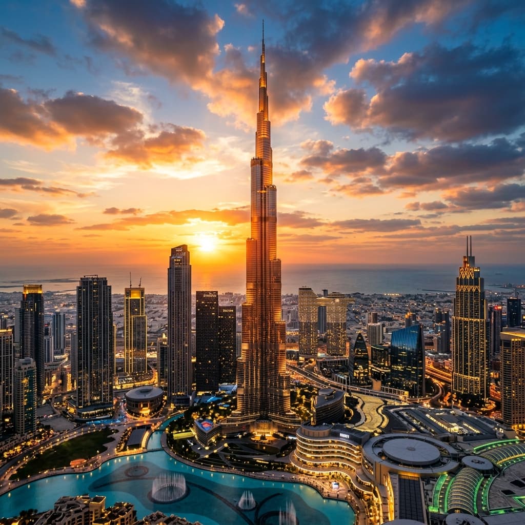 Burj Khalifa night view